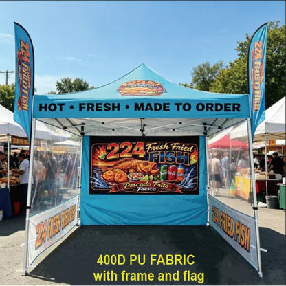 Exhibition Event Marquee Gazebos Custom Printed Business Advertising Canopy Pop Up Foldable Tent