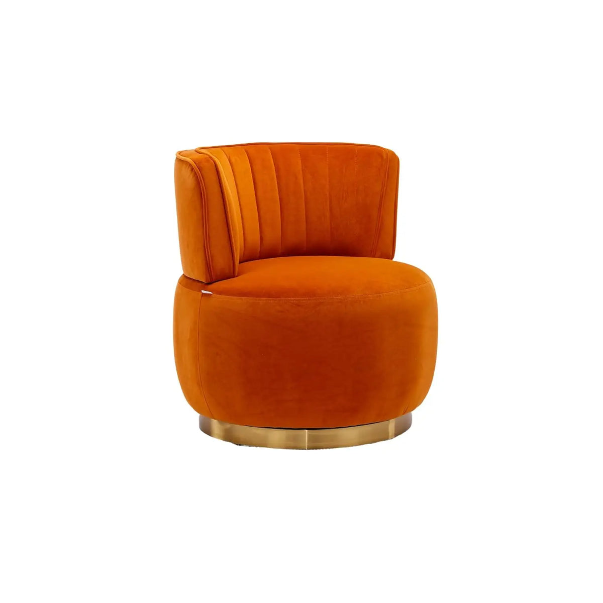 Modern Velvet Swivel Barrel Chair, 360 Degree Plush Upholstered Round Armchair with Wide Seat, Cozy Lounge Chair, Customized