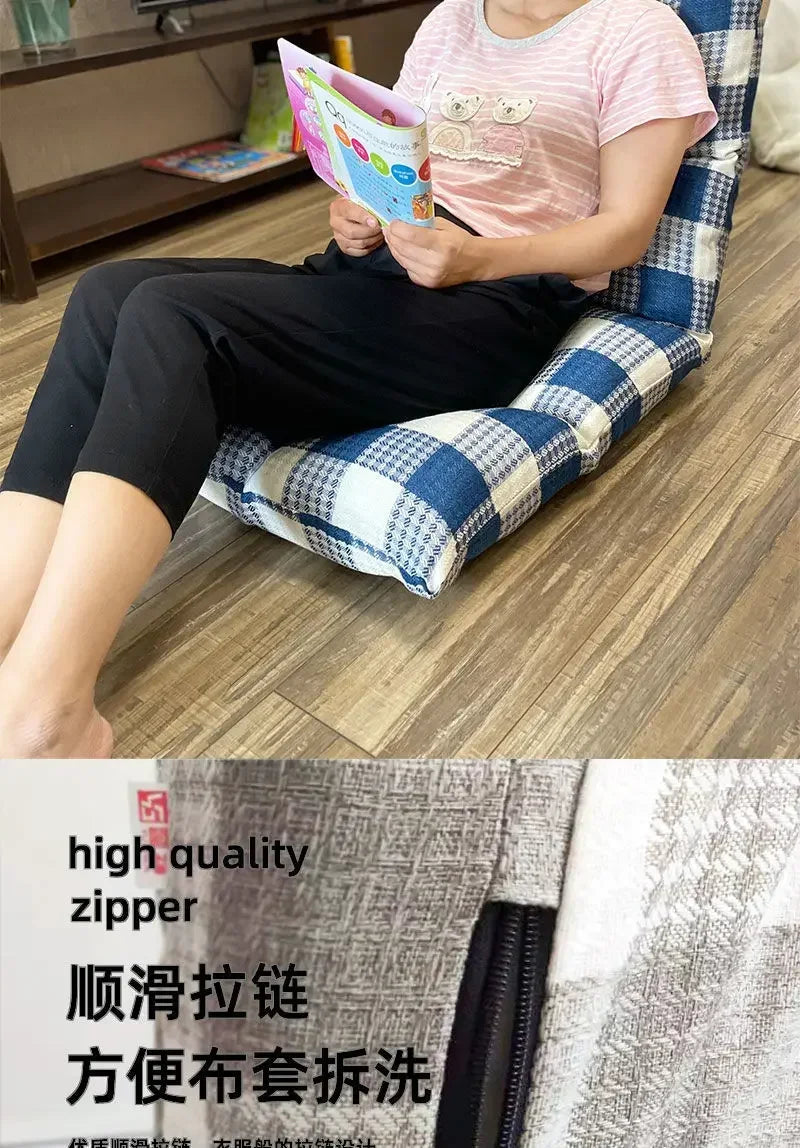 Floating Window Chair Lazy Person Sofa Single Person Tatami Bedroom Balcony Dormitory Small Bed Backrest Chair Folding