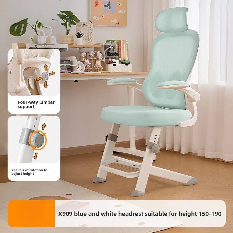 New model Durable Office Study Chair Computer Chair Household Desk Chair Student Writing Chair Waist Protection Ergonomic Chair