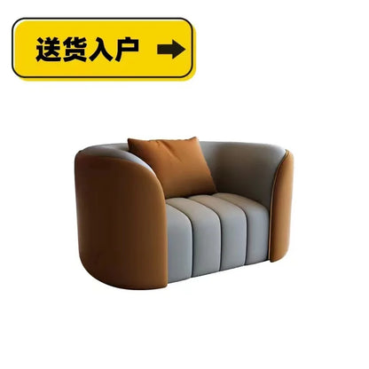 Modern Simple Sofa Designer Lounge Reception Lazy Luxury European Sofa Office Negotiation Aesthetics Divano Trendy Furniture