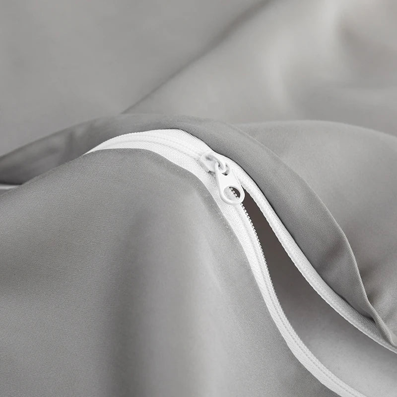 100% Mulberry Silk Bedding Set Solid Color Natural Silk Duvet Cover Set Twin King Queen Size Bed 3pcs/4pcs/5pcs Bed Sheet Set