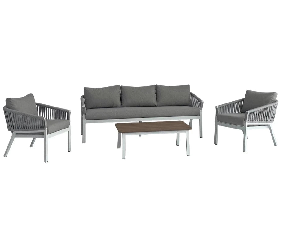 4pcs Outdoor Sofa Set Living Room Hotel Villa Park Courtyard Apartment Farmhouse-Versatile Outdoor Furniture