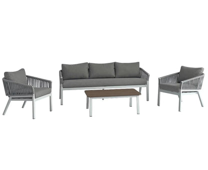 4pcs Outdoor Sofa Set Living Room Hotel Villa Park Courtyard Apartment Farmhouse-Versatile Outdoor Furniture
