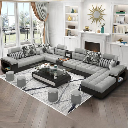 Luxury Minimalist Sofa Multifonction Sectional Storage Massage Sofa Modern Living Room Muebles Para El Hogar Home Furniture