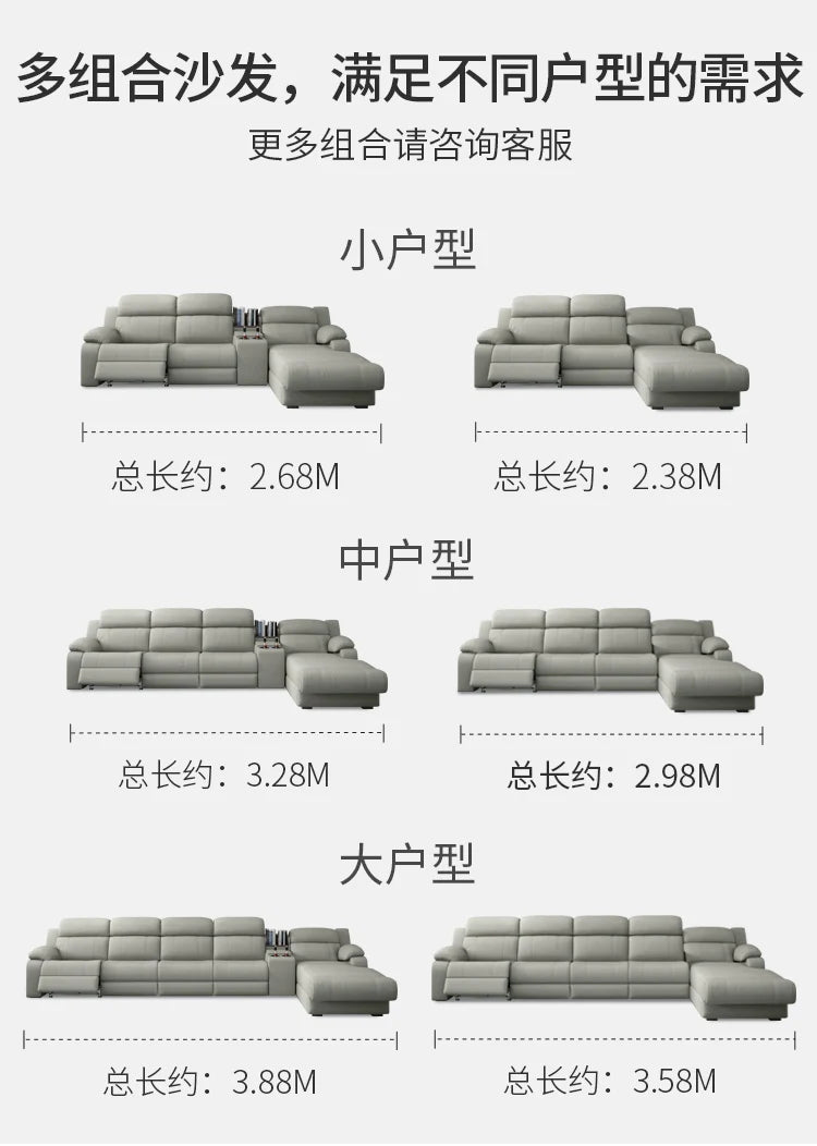 Italian Genuine Leather Sofas Luxury Recliner Designer Floor Lounge Sofa Sectionals Modern Woonkamerbanken Home Furniture