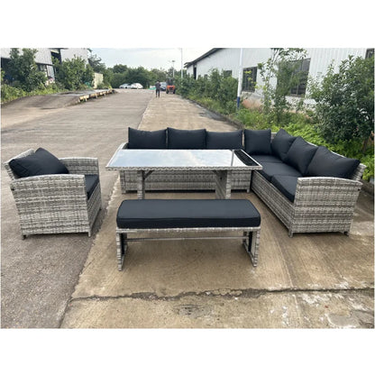 Wicker Rattan Outdoor Garden Furniture Sofa Garden Patio Furniture Set Rattan Furniture