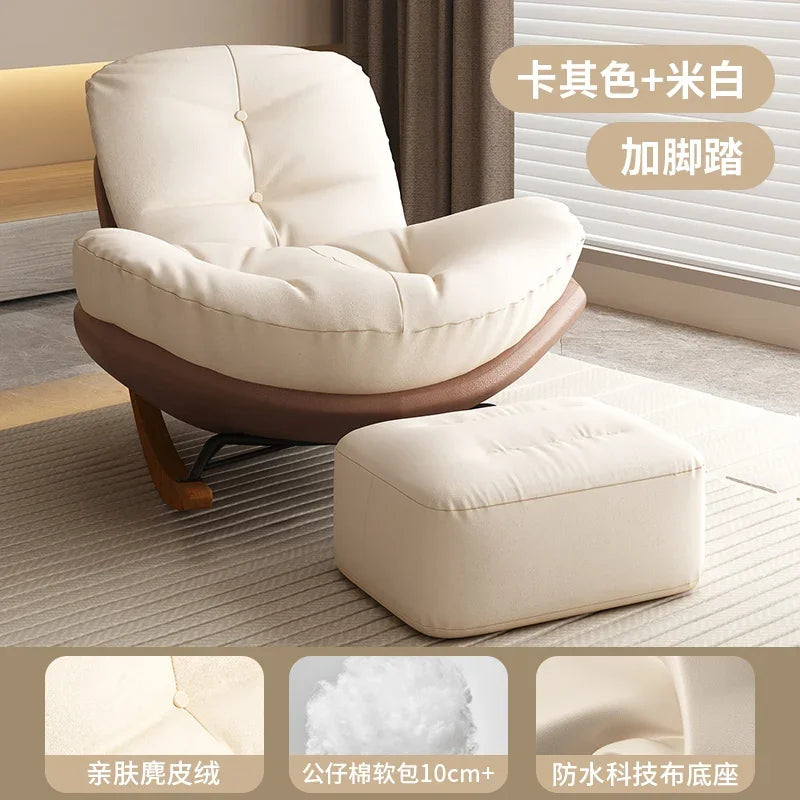 Living room recliner light luxury lazy sofa penguin chair modern simple home bedroom balcony leisure chair