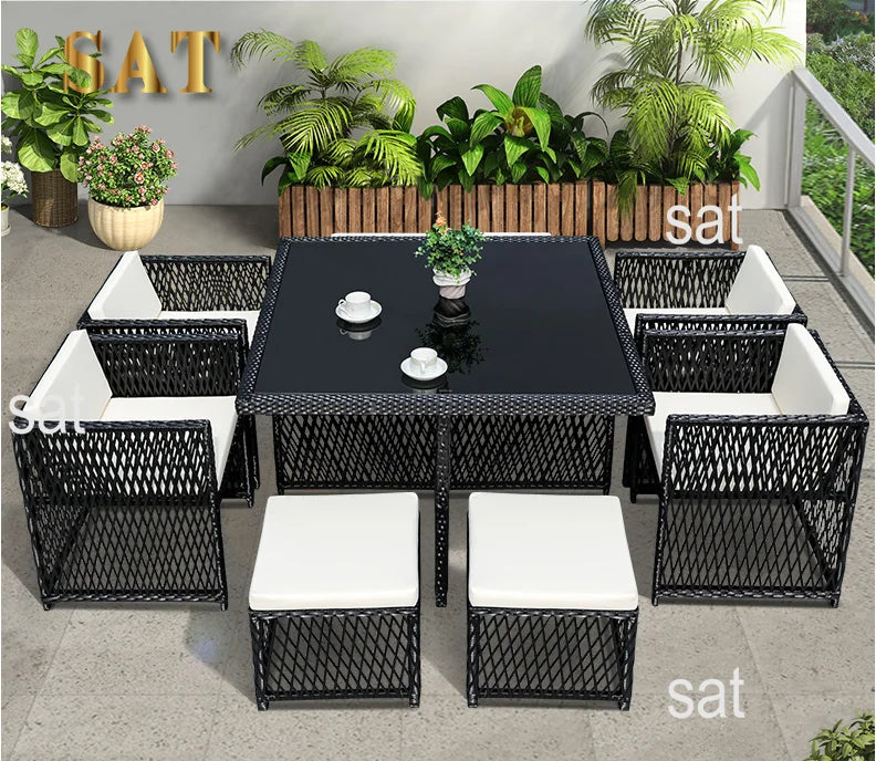 Save Place Restaurant Rattan Wicker Leisure Furniture Outdoor Garden Patio Sets
