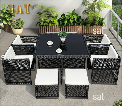 Save Place Restaurant Rattan Wicker Leisure Furniture Outdoor Garden Patio Sets