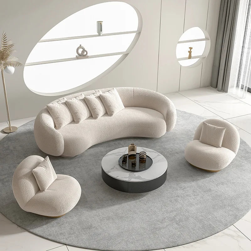 Curved Sofas, Couches and Sectional Sofas Living Room Furniture Living Room Sofa