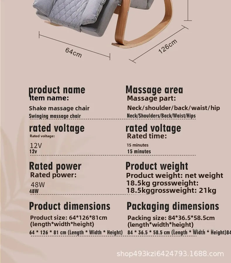 Soft chair household small multi-functional office recliner massage rocking  intelligent  sofa Pedicure  armchair  sillas
