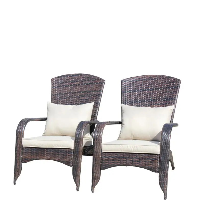 Beige Cushioned Patio Chair for Outdoor Comfort and Style