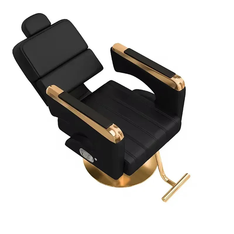 2025 Luxury Personalized Chair Barber Classic Hydraulic Reclining Release Salon Chair Leg Rest Professional Barberia Furniture
