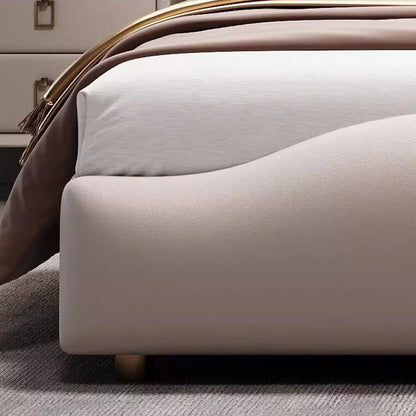 Nordic Aesthetic Double Bed European Queen Twin King Headboard Frame Luxury Cama Casal Furniture  Bed bases and bed frames home