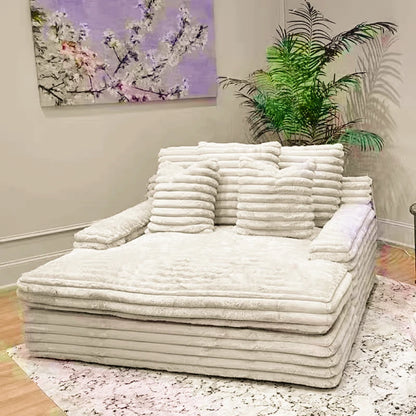 Convertible Compressed Sofa Living Room Lounges Modern Lazy Sofa Bed Straight Row Corduroy Bedroom Balcony House Furniture