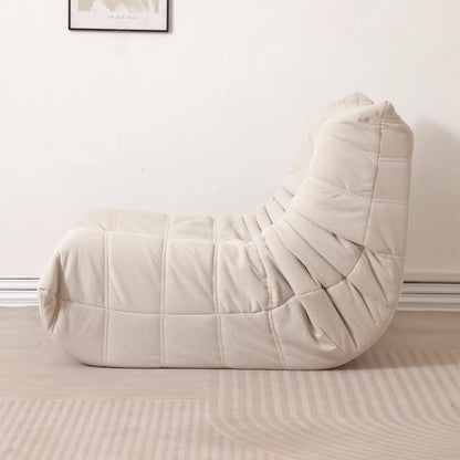 Lazy Sofa, Caterpillar Sofa | Classic Grey Sponge-Filled, Living Room Ready, No Electricity Needed