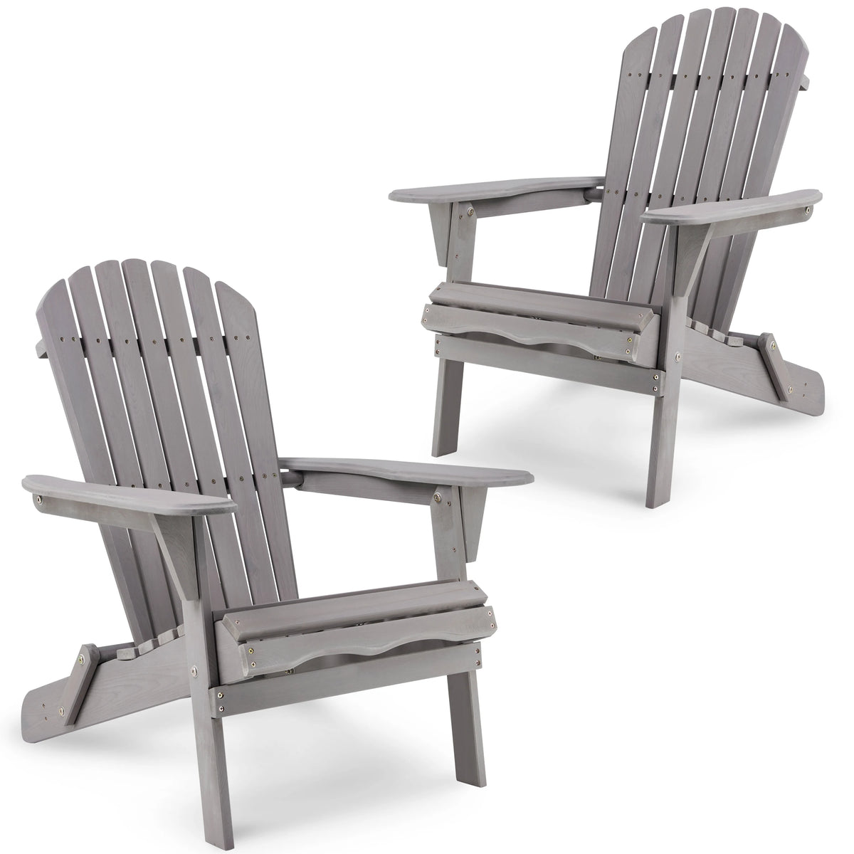 Wood Lounge Patio Chair for Garden Outdoor Wooden Folding Adirondack Chair Set of 2 Solid Cedar Wood Lounge Patio Chair for Gard