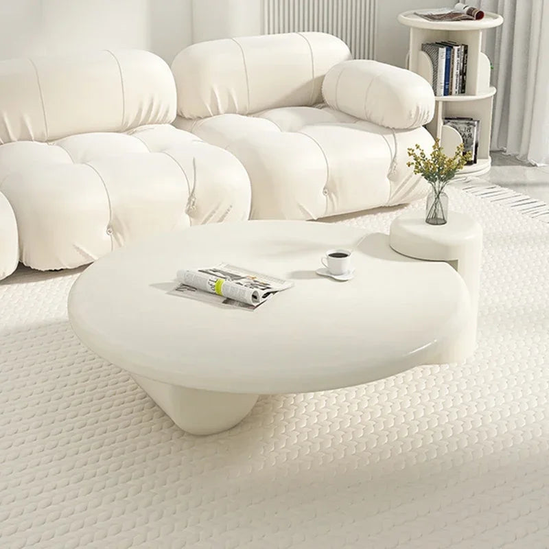 Lamps Modern Round Simple Table Nordic Smart Glamour Premium Design Coffee Tables Small White Cute Mesa De Centro Furniture