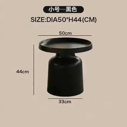 Metal Black Coffee Table Living Room Light Luxury Modern Round Coffee Tables Minimalist Nordic Kaffee Tische Home Furniture