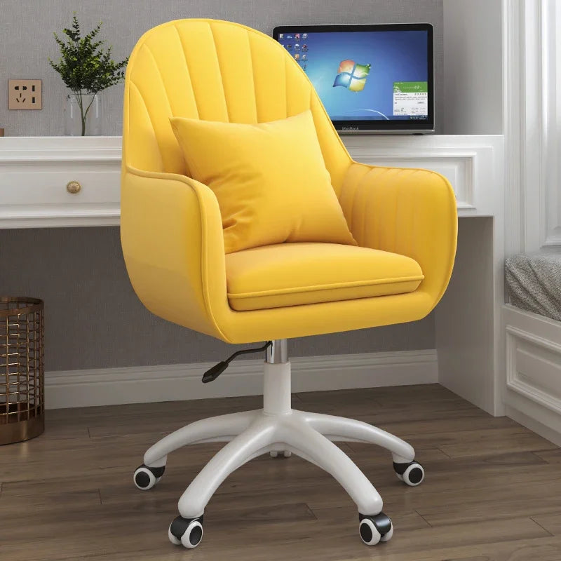 Executive Dormitory Lift Swivel Computer Chair Home Hotel Backrest Office Chairs Study Learning Bedroom Casual Makeup Chair