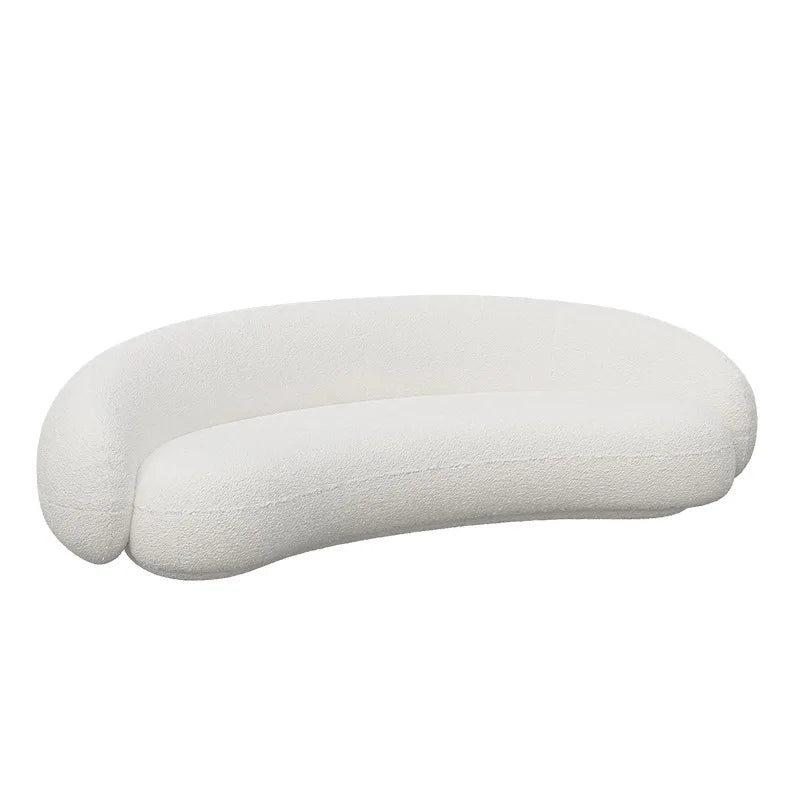 Nordic light luxury living room sofa coffee table combination beauty salon clothing store reception sofa chair small snail sofa