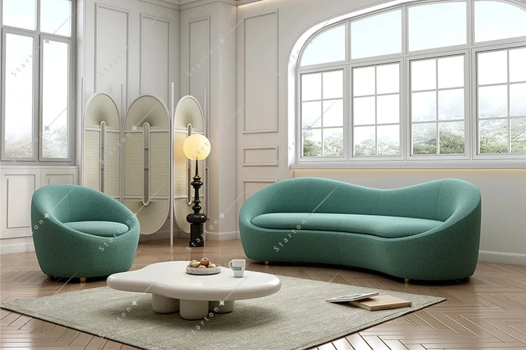 L Shape Fabric Recliner Sofa Set Modular Blue Velvet Sofa Italian Fabric Sofa for Home Luxury