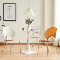 Nordic Dining Chair,home Leisure Transparent Dining Table Chair,minimalist Homestay Chair,hotel Shell Chairs, Sun Backed Chairs