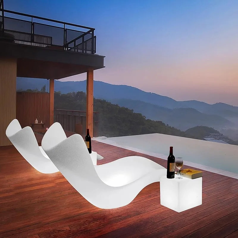 Beach Chairs Outdoor Pool Chairs Outdoor Hotel Nordic Single Sofa Chair Plastic Back Chair