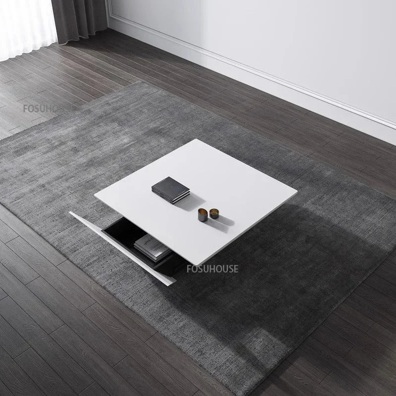 Italian Light Luxury Tea Table Modern Creative Personality Coffee Table Living Room Furniture Small Apartment Living Room Table