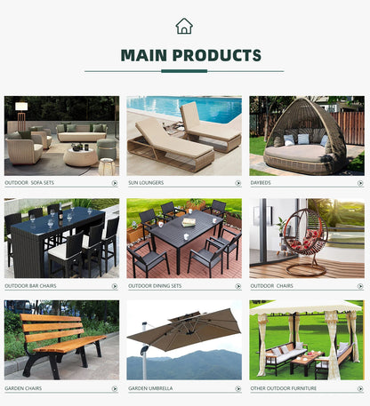 Modern Style Rattan Hanging Patio Metal Stand Swing Chair Hot Sale Furniture for Bedroom Indoor & Outdoor Use Furniture