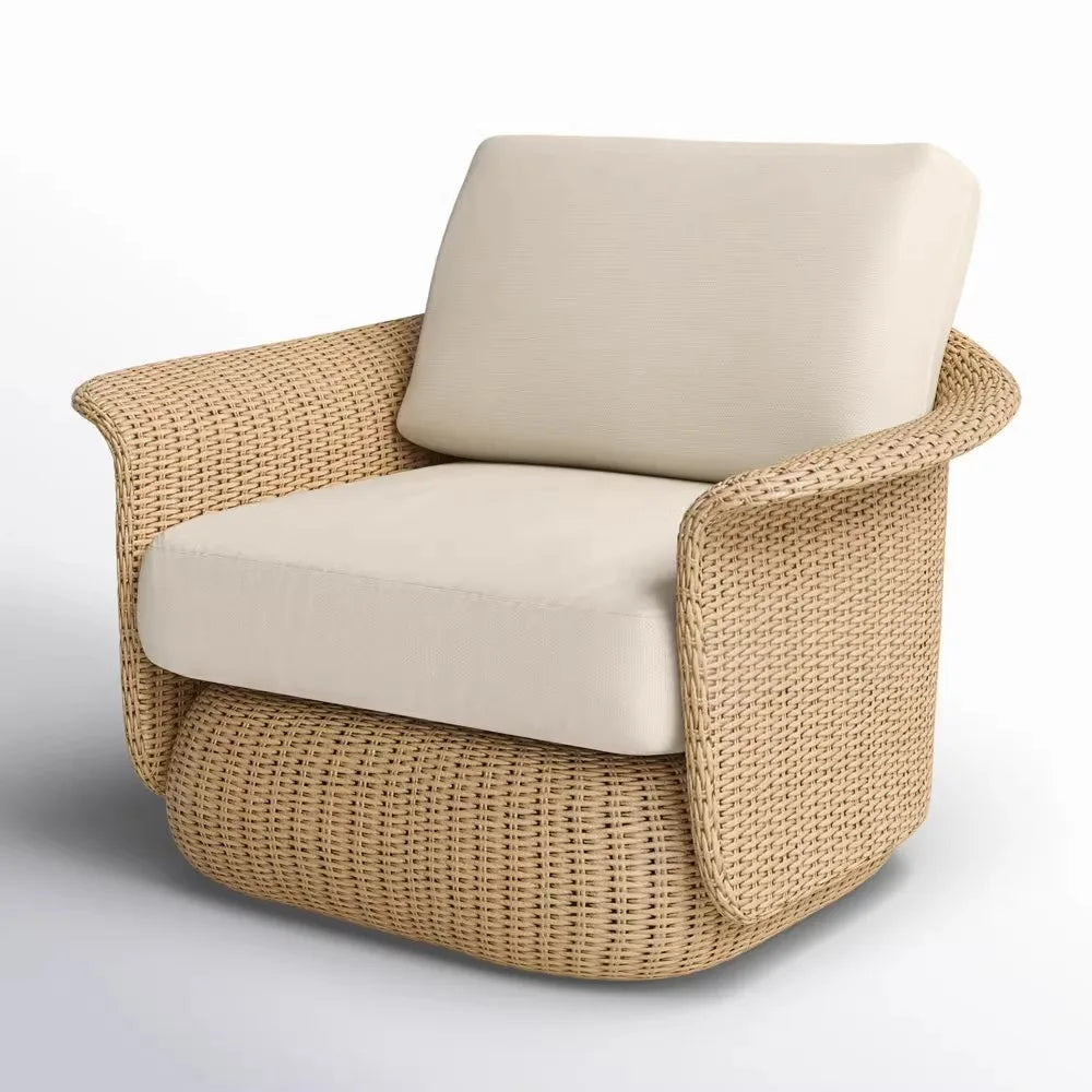 Outdoor Outdoor Terrace Villa High-grade Dining Chair Creative Rattan Chair Outdoor Rattan Chair