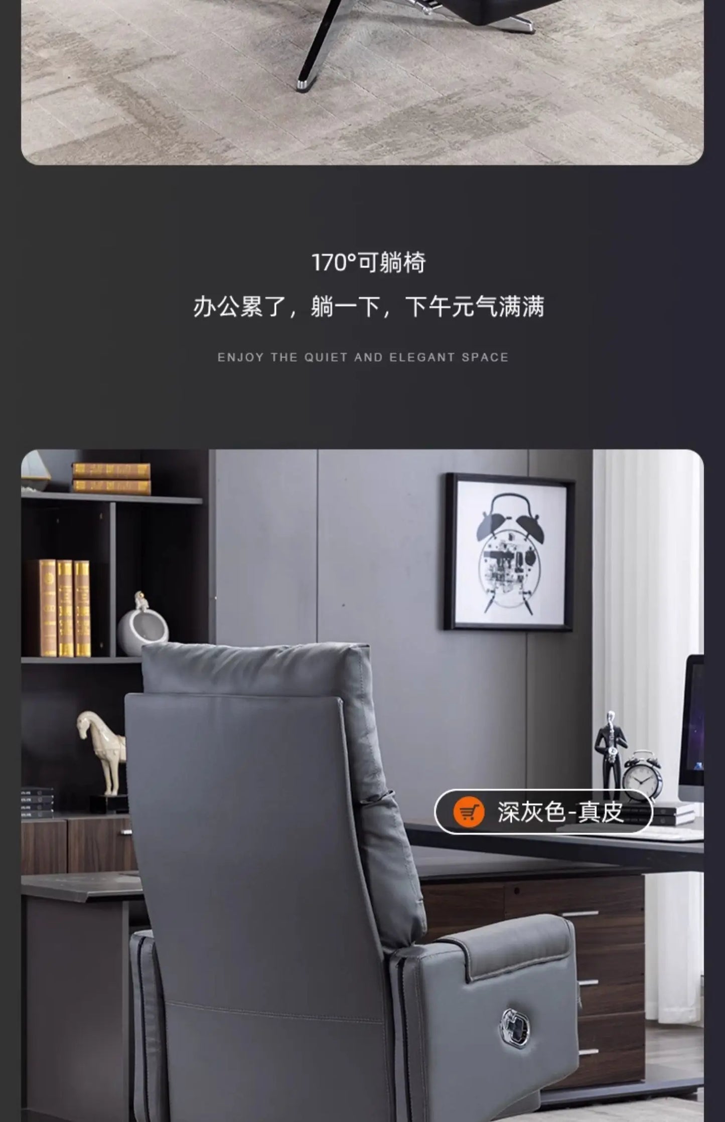 Armchair Ergonomic Office Chairs Meeting Boss Modern Recliner Office Chair Swivel Adjustable Office Furniture Silla Oficina LLOC