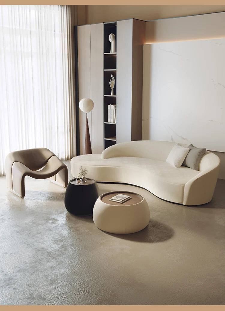 Small Cloud Living Room Sofas Children Nordic Modern Luxury Bedroom Sofas Lounge Corner Curved Wood Sillon Cama Home Furniture