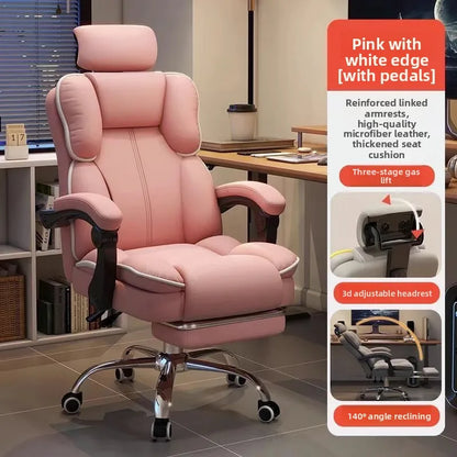 Ergonomic Computer Chair Gaming Office Chair Backrest Swivel Boss Seat Durable Desk Chair for Students Office Chair Furniture