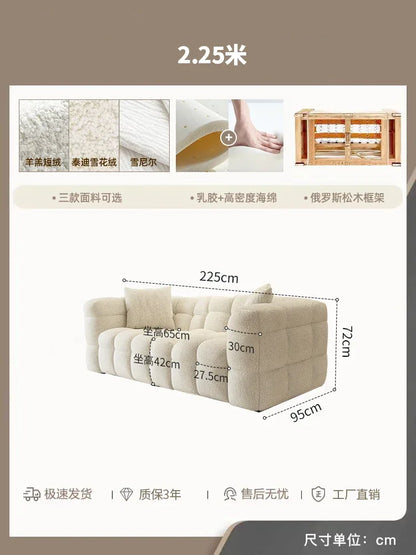 Classic Family Living Room Sofa Nordic Minimalist Comfortable Lounge