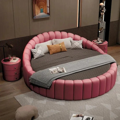 Large Modern Frame Double Bed Princess Organizer High Living Room Double Bed Bedroom Full Size Camas Matrimoniales Furniture