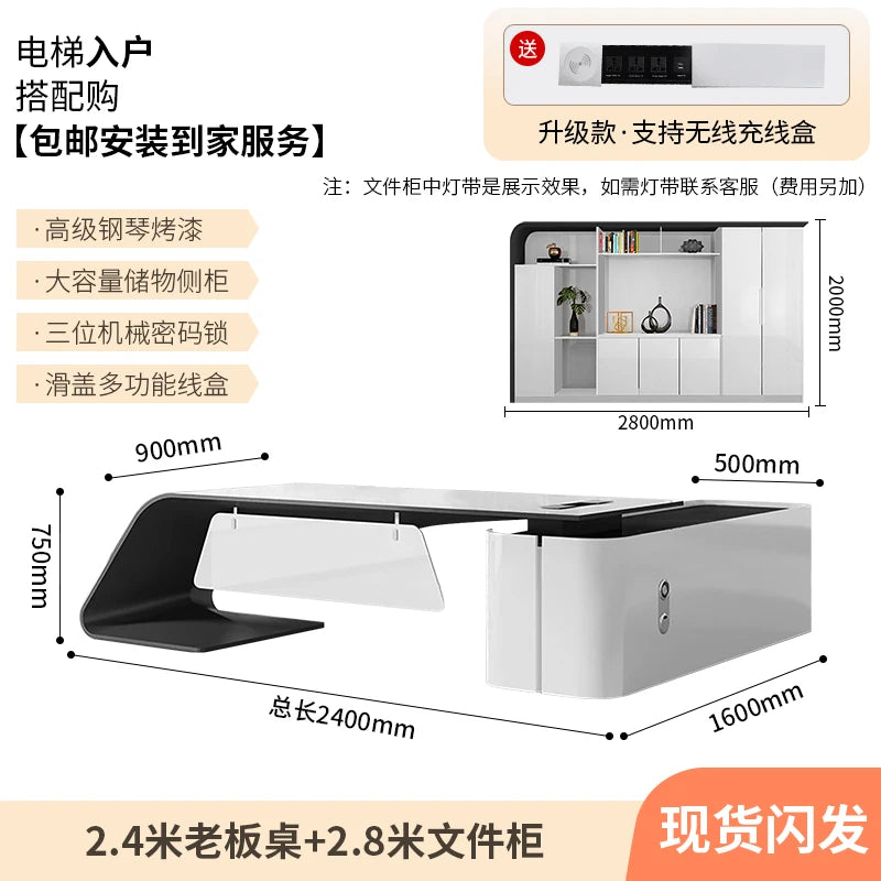 Adjustable Gaming Office Desk Organizers Storage Multifunctional Office Desk Lshaped Folding Escrivaninha Commercial Furniture