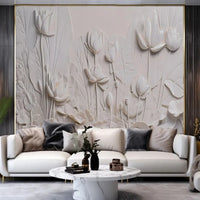 Custom Photo Wallpaper Modern Simple Art Lotus Flower Murals Living Room Bedroom TV Backdrop Wall Decor Luxury 3D Wall Papers