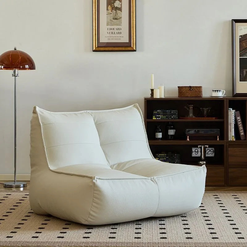 Living Room Balcony Single Sofa Bedroom Tatami Cat's Paw Leather Sofa Chair Leisure Chair Recliner Corner Sofa for Living Room