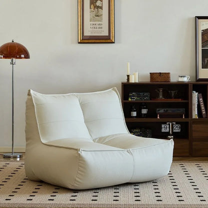 Living Room Balcony Single Sofa Bedroom Tatami Cat's Paw Leather Sofa Chair Leisure Chair Recliner Corner Sofa for Living Room