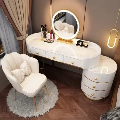 Vanity Table Stand Makeup Vanity Table Girls White Bedroom Desk Vanity Table Drawers Storage Coiffeuse De Chambre Home Furniture