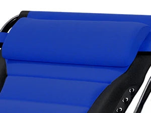 Outdoor Padded Zero Gravity Chair, Patio Lounge Chair Outdoor Recliner, Oversized Anti Gravity Lounger with Adjustable Headrest