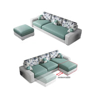 Sofa Small Cheap Couch Living Room Modern L Shape Sofa Set Furniture 3 Seater Simple Design Sofa for Home