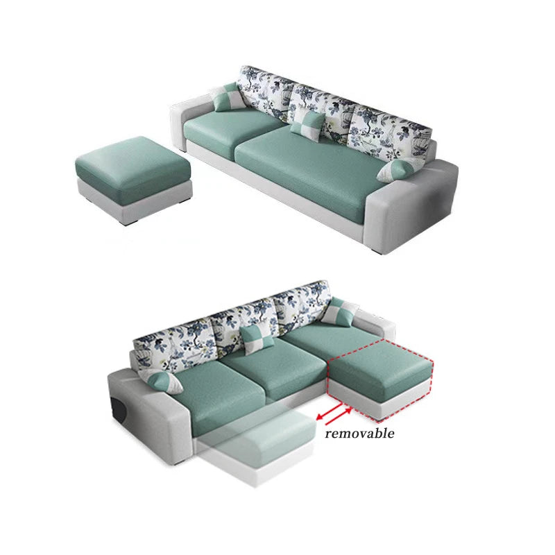 Sofa Small Cheap Couch Living Room Modern L Shape Sofa Set Furniture 3 Seater Simple Design Sofa for Home