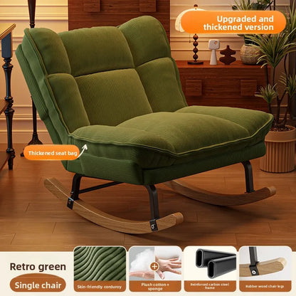 Rocking Reclining living room chairs comfortable exquisite modern minimalist Armchair soft backrest кресло home furniture