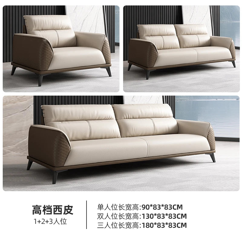 Office Sofa Business Simple Modern Rest Area Three-person Meeting Room Reception Negotiation Coffee Table Combination Office