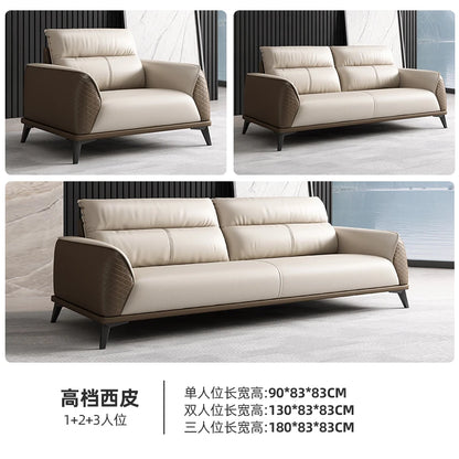 Office Sofa Business Simple Modern Rest Area Three-person Meeting Room Reception Negotiation Coffee Table Combination Office