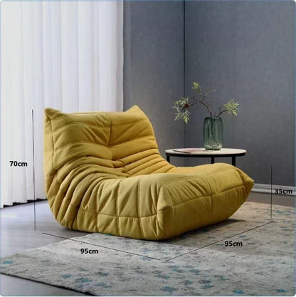 Caterpillar Lazy Sofa Chair Sleepable or Lying Bedroom Single Internet Celebrity Balcony Living Room Leisure Chair