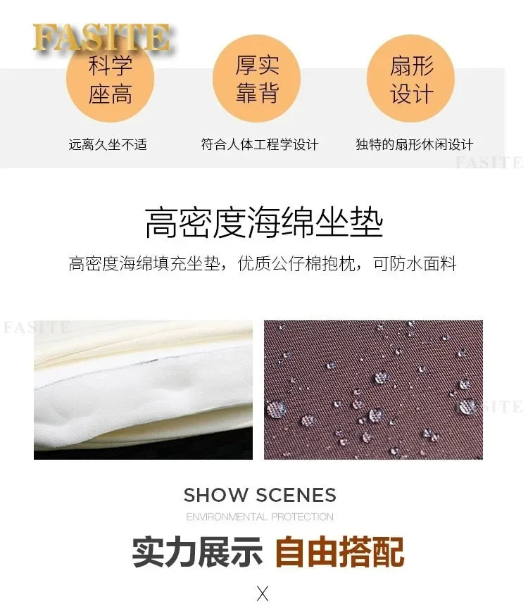 Outdoor round rattan sofa combination garden courtyard